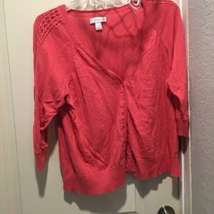 Pinkish red sweater
